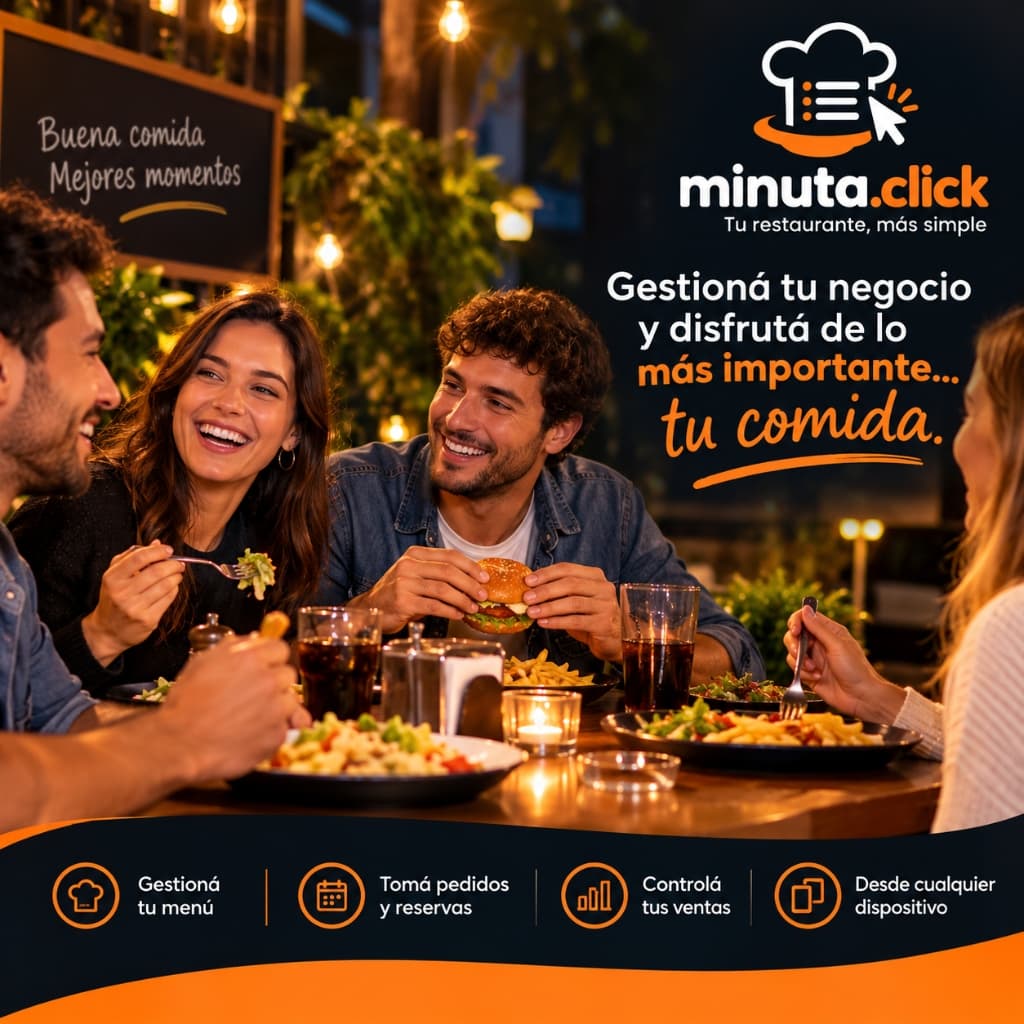 Gestioná tu negocio y disfrutá de lo más importante... tu comida